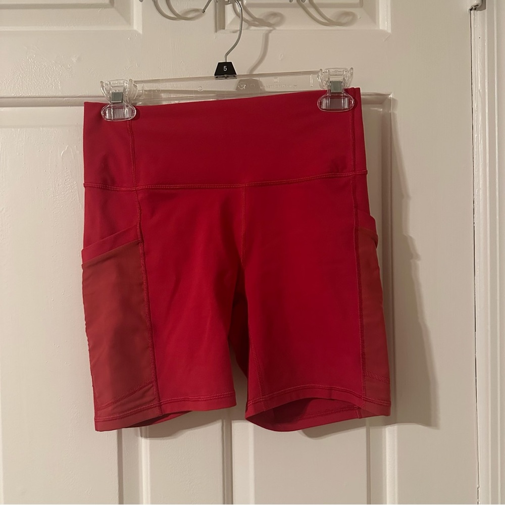 Fabletics Women's Hot Pink Biker Shorts